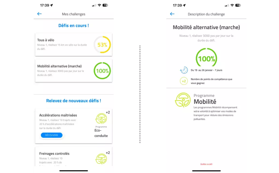 application gécoair